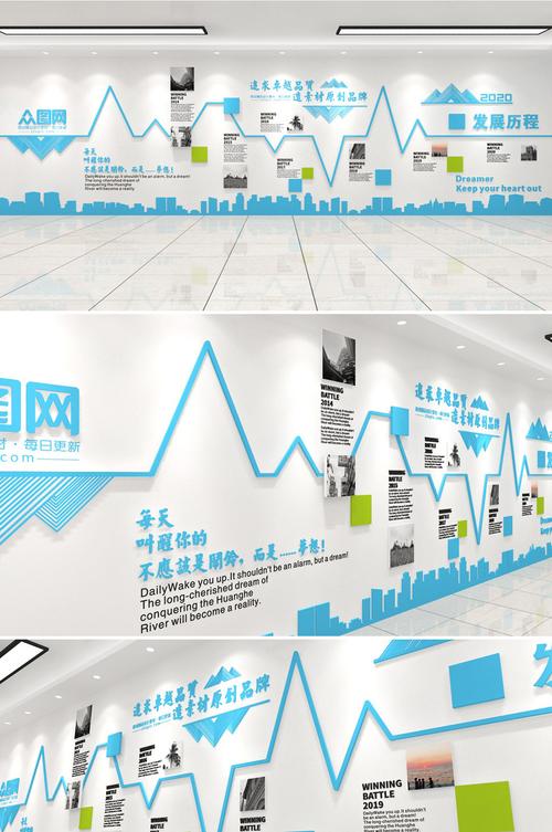 公司企业文化墙布局创意设计效果图大全